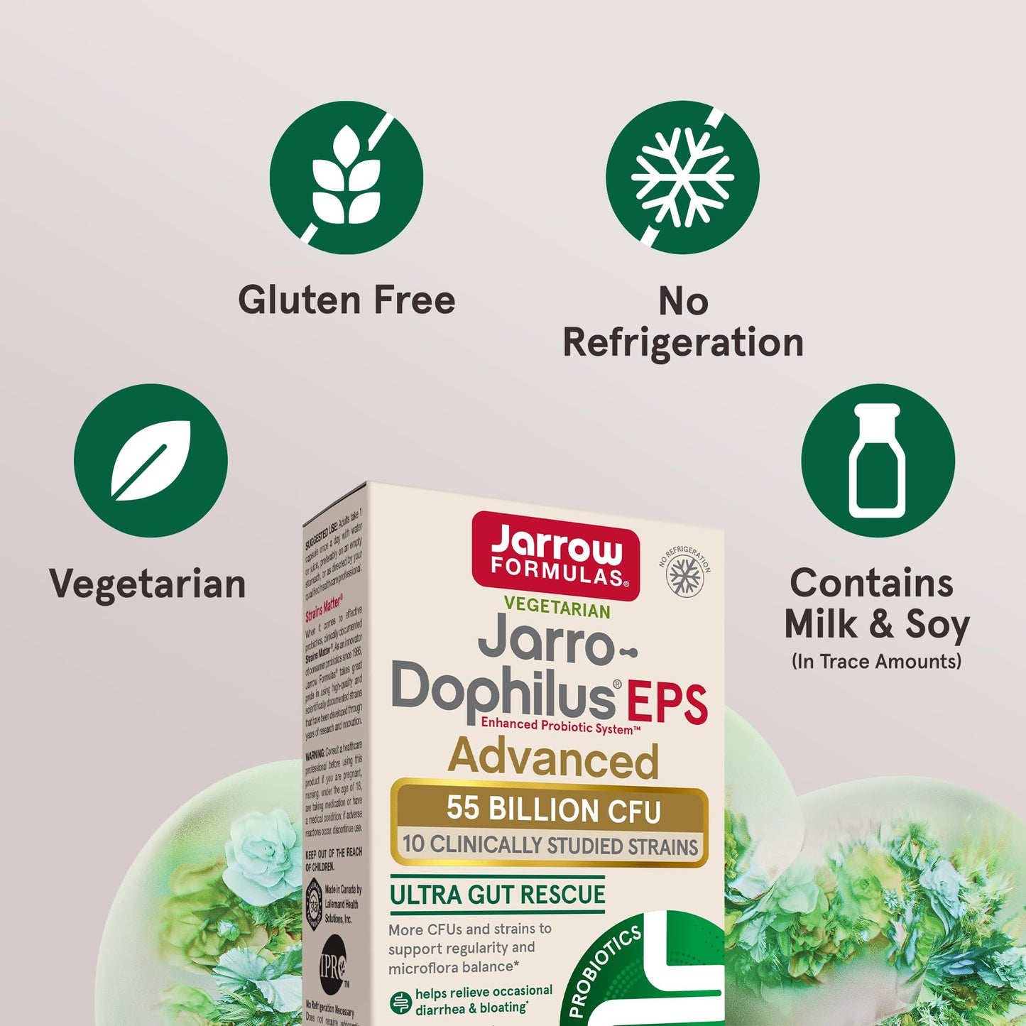 Jarro-Dophilus EPS Advanced – 55B CFU Probiotics for Digestive Support