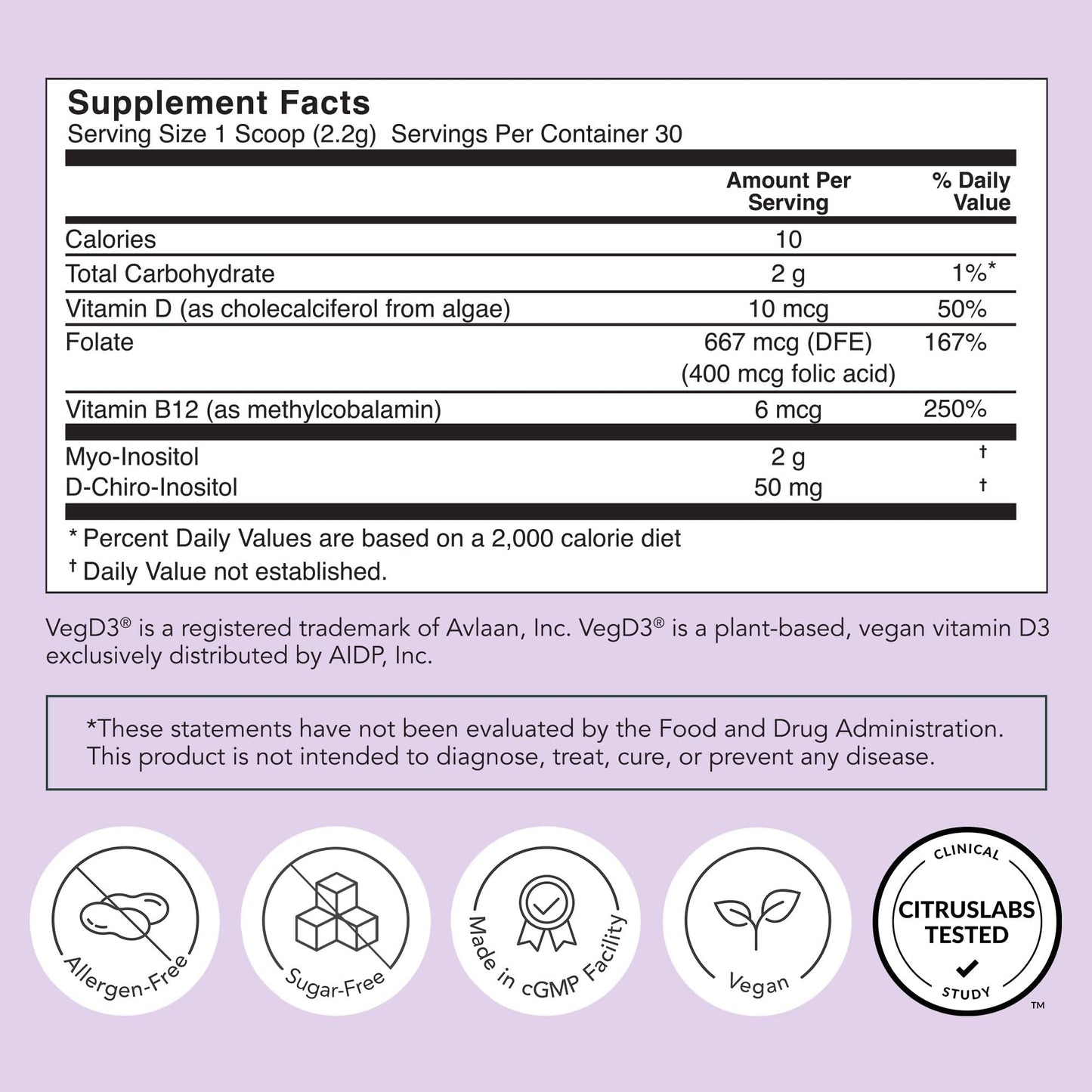 Rael Hormone Balance for Women, Inositol Powder Supplement - Ovarian Function Support, Vitamin B8, 40:1 Proven Ratio, Folic Acid, Vegan (30 Servings)