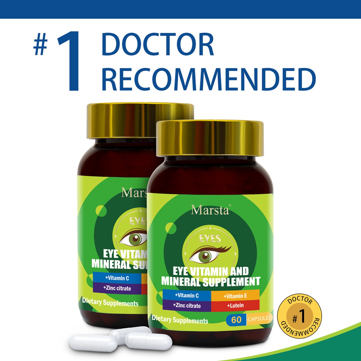 Eye Vitamin & Mineral Supplement
Vegan formula for macular health, screen fatigue & antioxidant eye support.