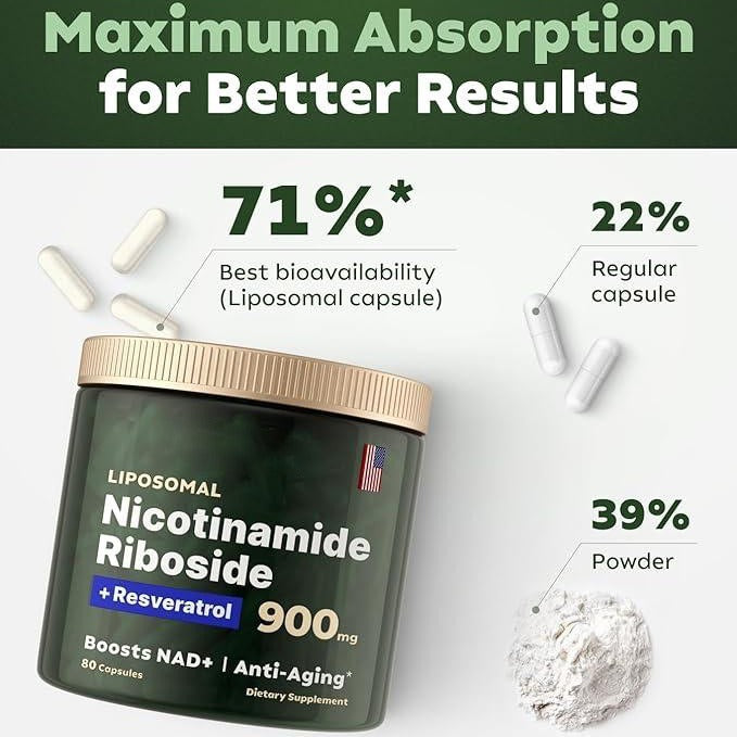 NAD+ Vegan Energy Capsules
Clean plant-based NMN for daily vitality, stamina & mitochondrial support.