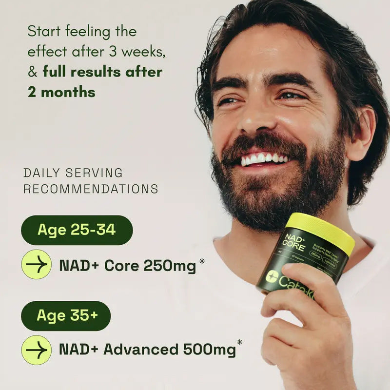 Cata-Kor NAD+ Nicotinamide Capsules
Boost cellular energy, repair & healthy aging with clean B3 support.