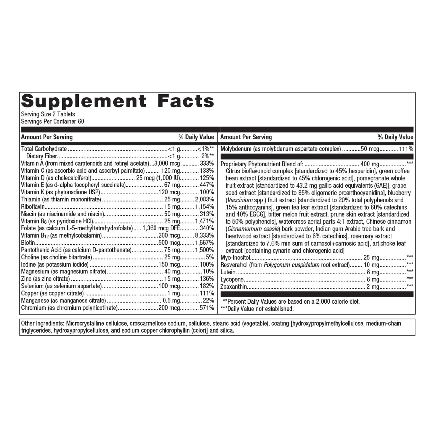 Metagenics PhytoMulti Without Iron – Daily Health & Aging Support 120 Ct