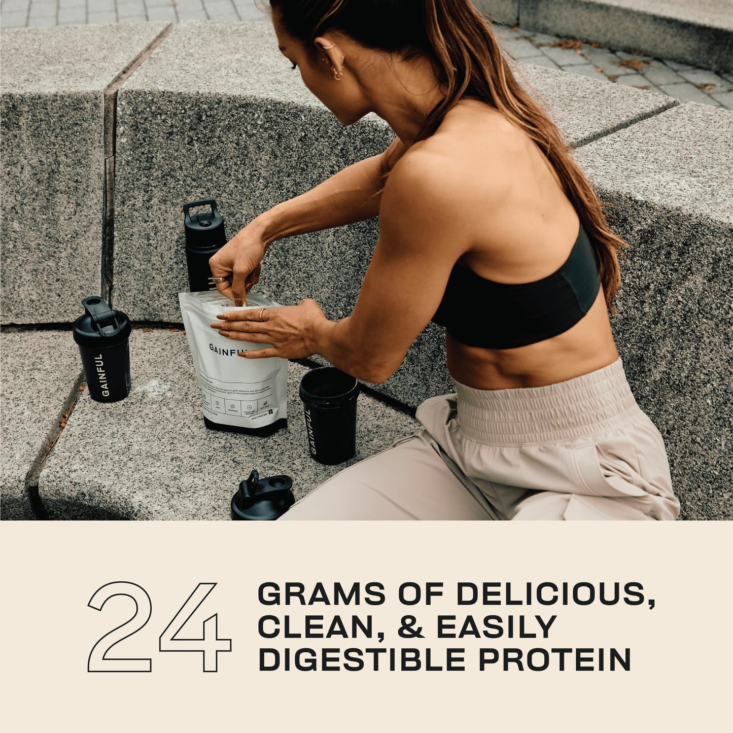 Gainful Vegan Protein Powder Get Lean Bundle, Meal Replacement, Post Workout Support, Organic Rice + Pea Protein, Unflavored w/Chocolate, Vanilla, Strawberry & Variety Pack Flavor Boosts, 28 Servings