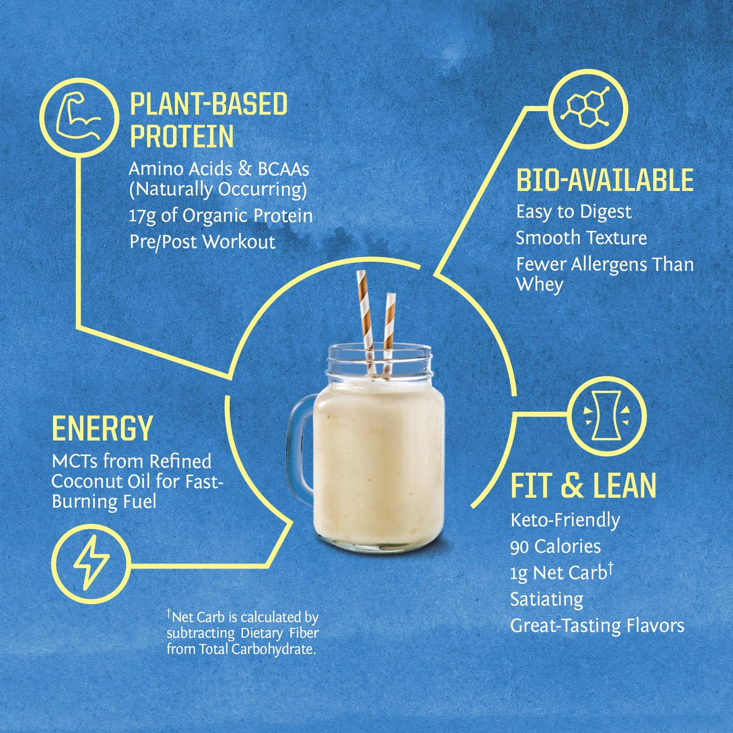 Sunwarrior Warrior Blend Vanilla Protein – Organic, Vegan, 30 Servings