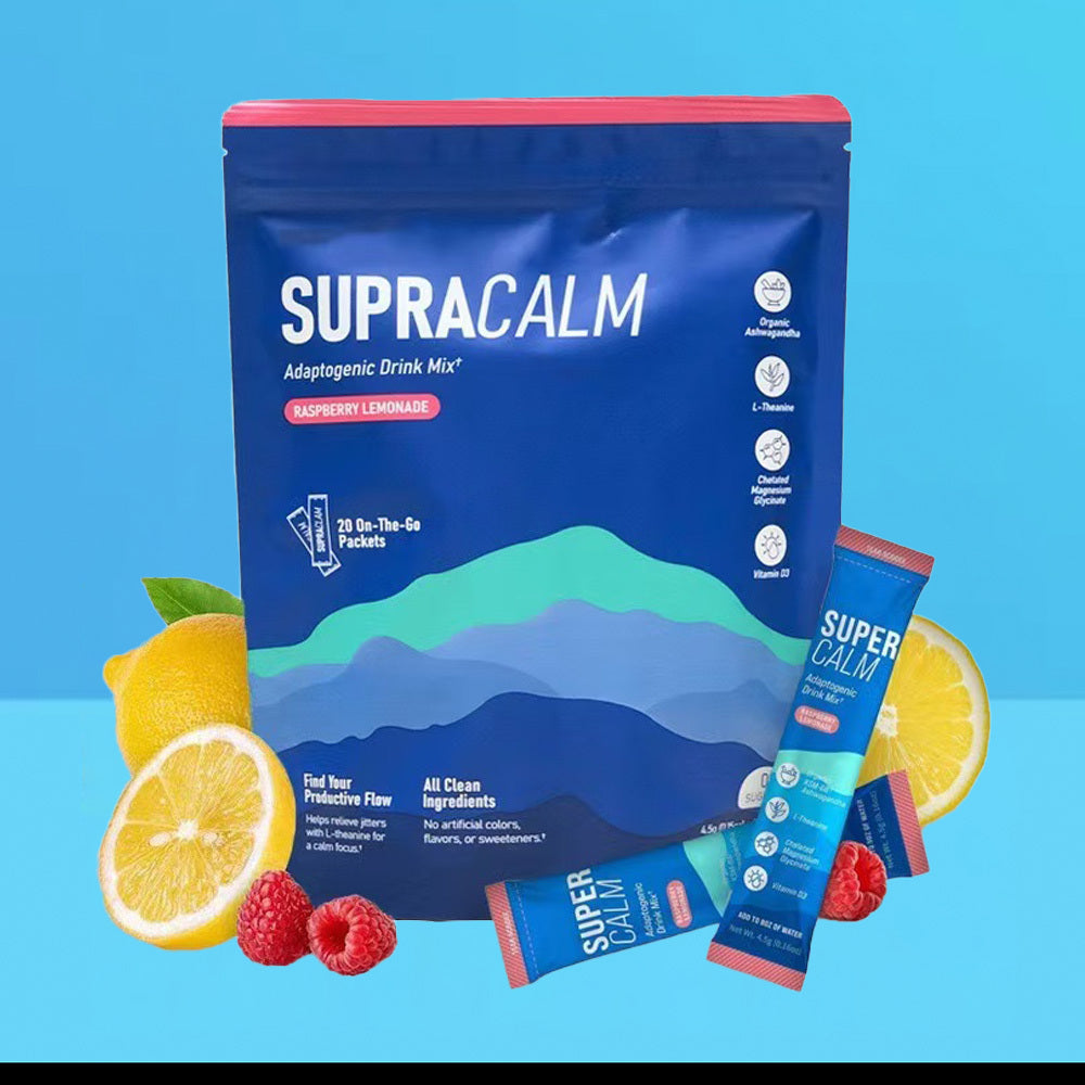 Nello Supercalm Drink Mix
Sugar-free powdered drink with L-Theanine, KSM-66 & Magnesium for calm & clarity.
