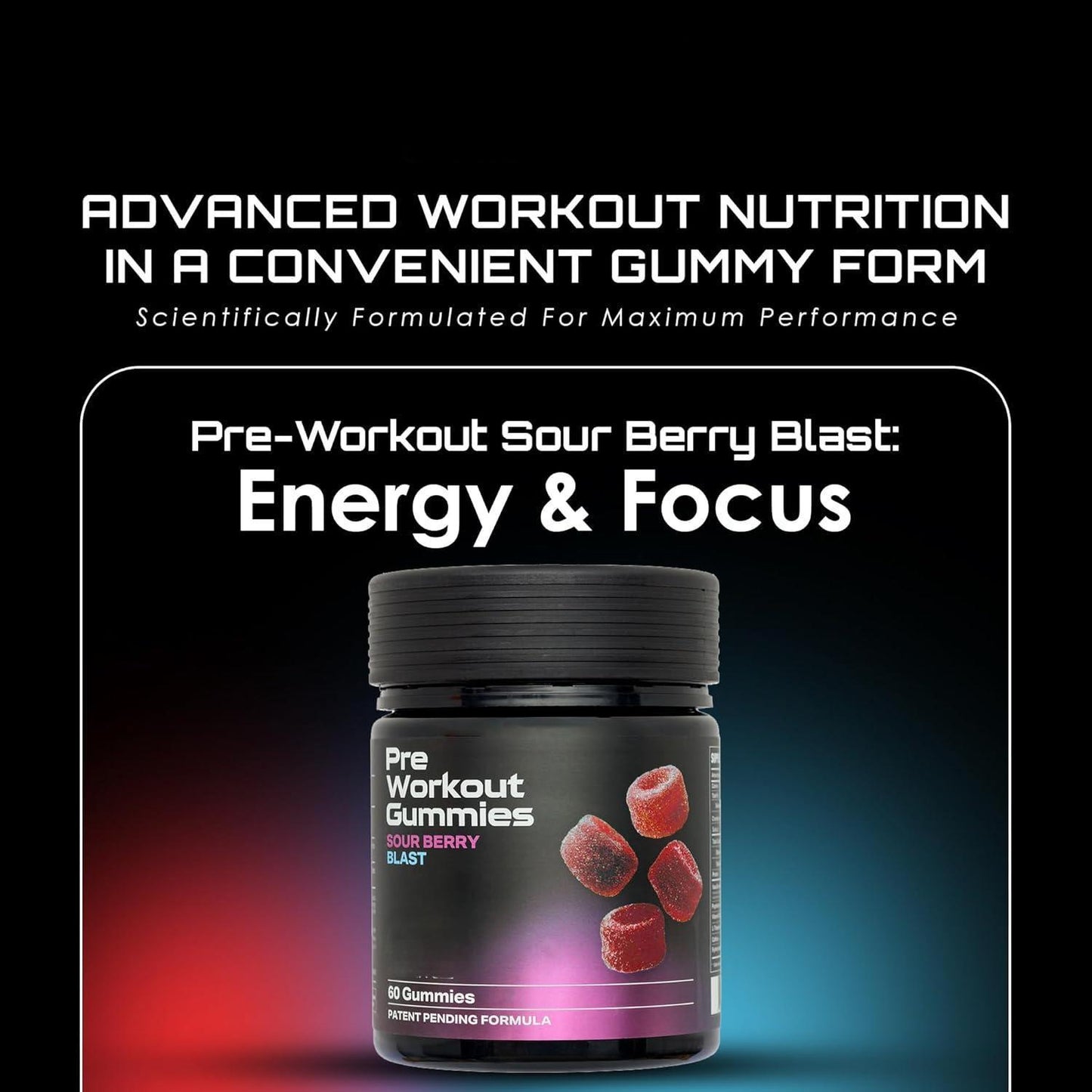 Pre-Workout Gummies – Energy, Focus & Endurance
Vegan performance gummies for gym, stamina & mental clarity.