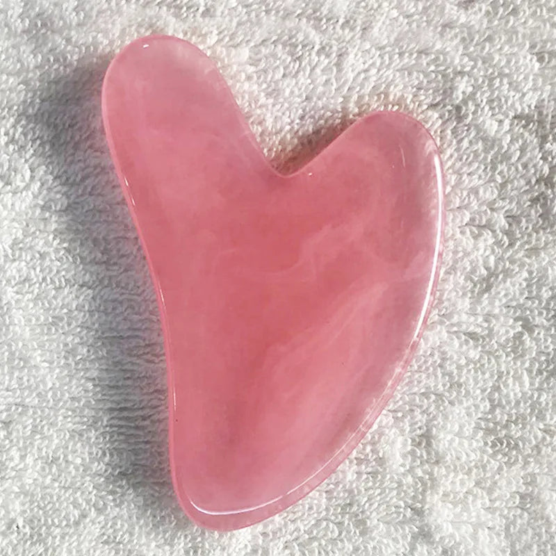 Rose Gua Sha Massage Tool – Sculpting Facial & Neck Scraper for Glowing Skin | Naturally You Balance