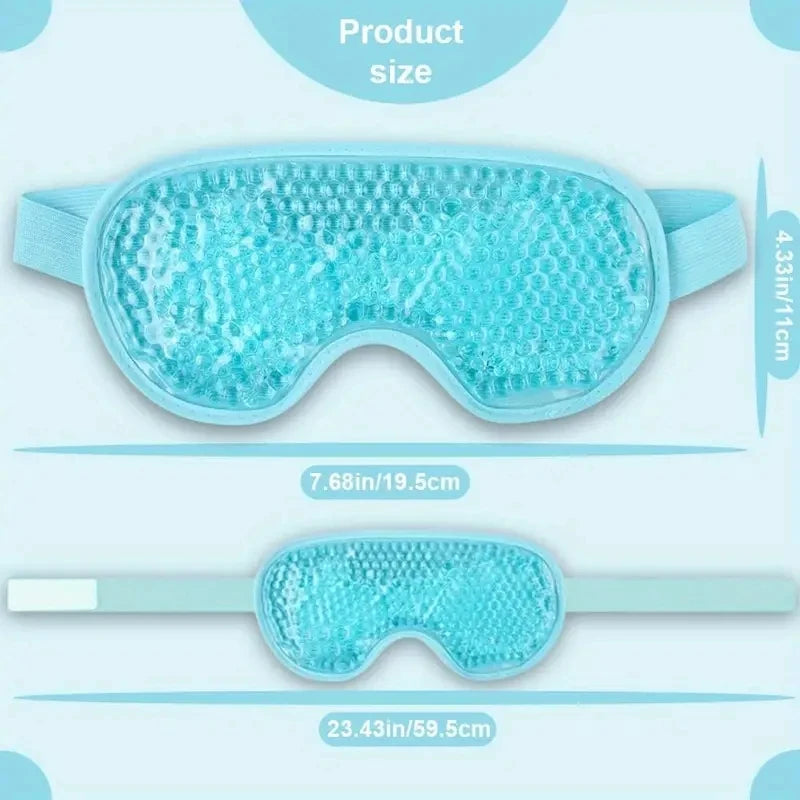 Reusable Cooling Eye Mask – Cold Gel Therapy for Puffy Eyes, Migraines & Eye Strain Relief | Naturally You Balance