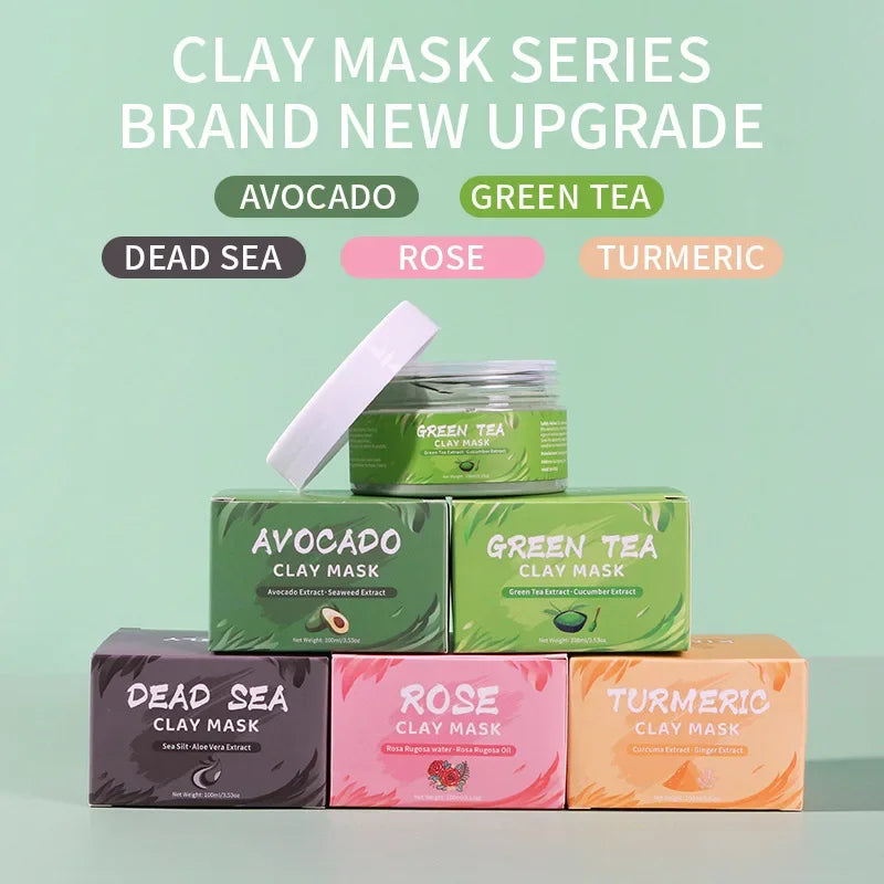 Turmeric & Green Tea Clay Mask – Moisturizing, Blackhead Removal & Skin Brightening | Naturally You Balance
