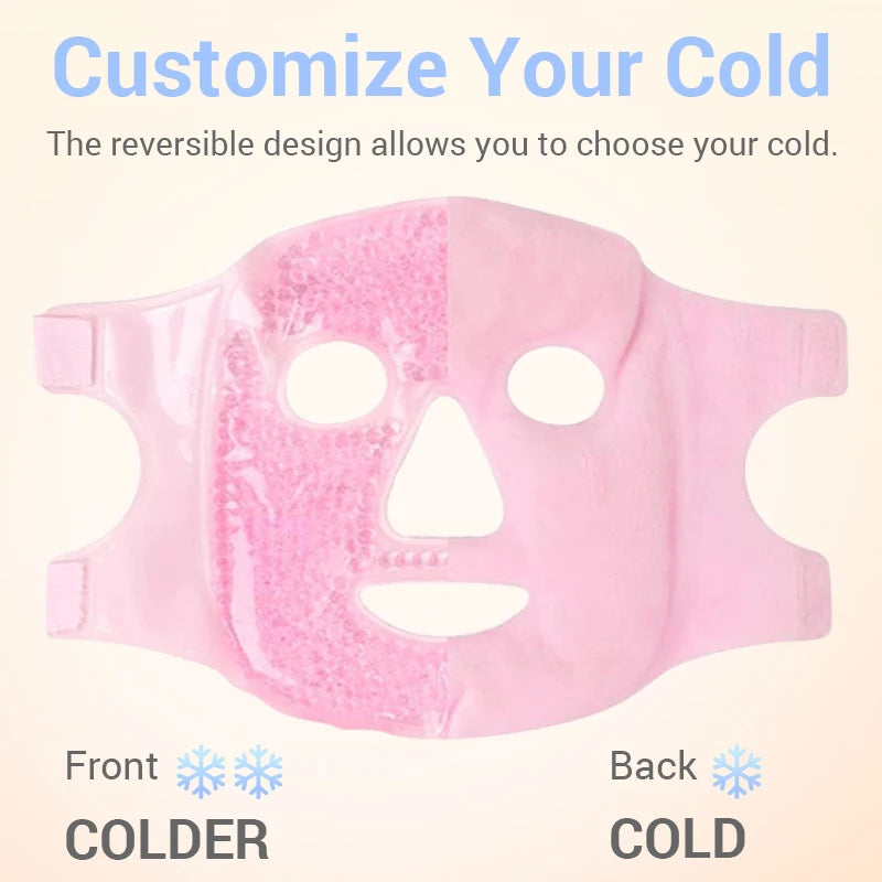 Reusable Hot & Cold Gel Face Mask – Puffiness, Eye Bags & Facial Swelling Relief | Naturally You Balance