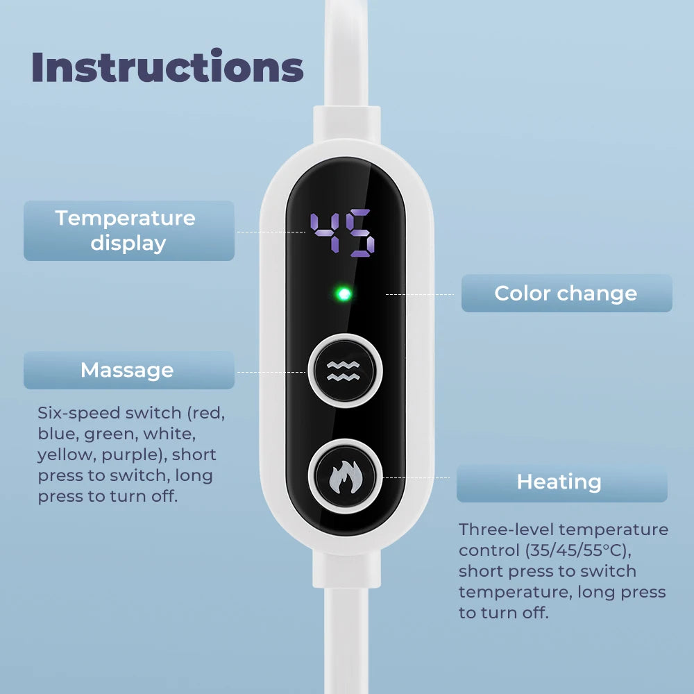 Infrared Heated Eye Mask with Vibration for Dry Eyes and Sleep Relief