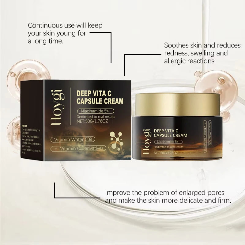 Deep Vita C Collagen Cream for Face – Vitamin C & Niacinamide Moisturizer