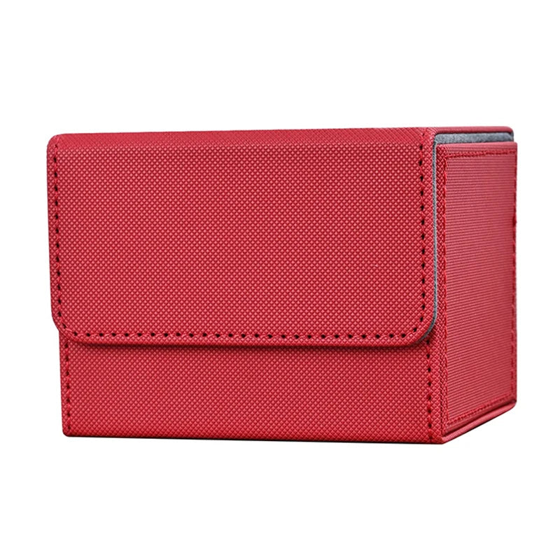 PU Leather Card Deck Box – Magnetic Storage Case for 100 Sleeved Trading Cards (TCG/CCG) | Naturally You Balance