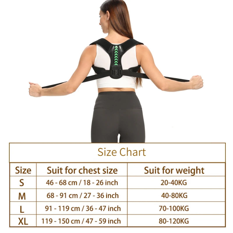 Adjustable Posture Corrector Belt – Upper Back, Spine & Neck Support for Home, Work & Sport | Naturally You Balance