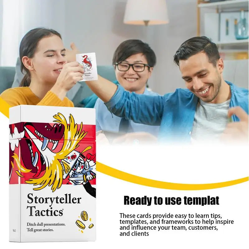 Storyteller Tactics Card Deck – 54 Influence & Persuasion Strategy Cards in Carrying Case | Naturally You Balance