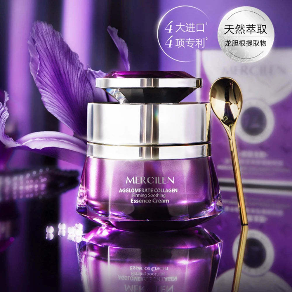 Gentian Root Collagen Essence Cream – Firming & Soothing Face Moisturizer