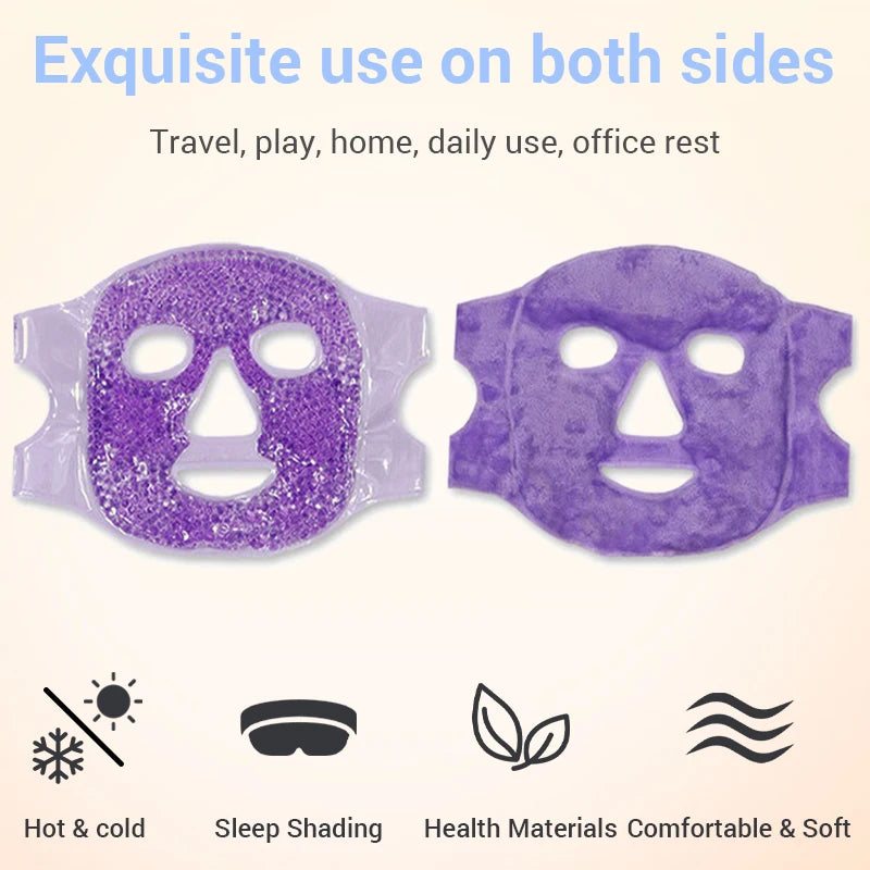 Reusable Hot & Cold Gel Face Mask – Puffiness, Eye Bags & Facial Swelling Relief | Naturally You Balance