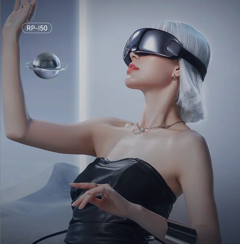 2025 Smart Eye Massager with Vibration, Air Pressure, Heat & Bluetooth Music