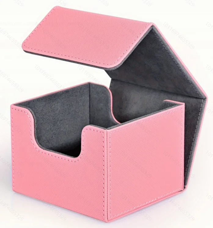 PU Leather Card Deck Box – Magnetic Storage Case for 100 Sleeved Trading Cards (TCG/CCG) | Naturally You Balance