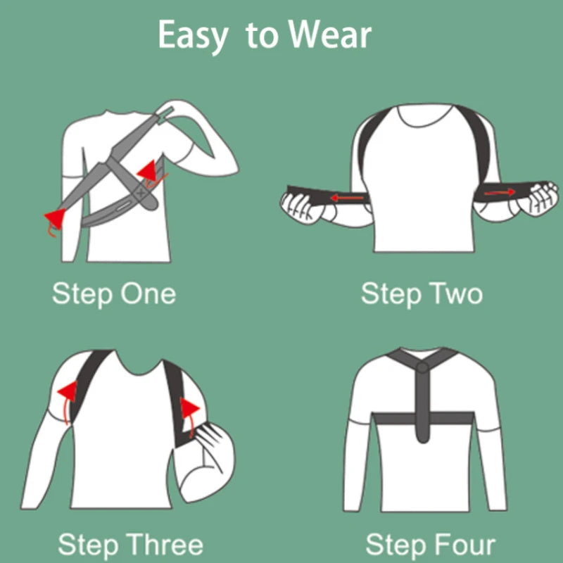 Adjustable Posture Corrector Belt – Upper Back, Spine & Neck Support for Home, Work & Sport | Naturally You Balance