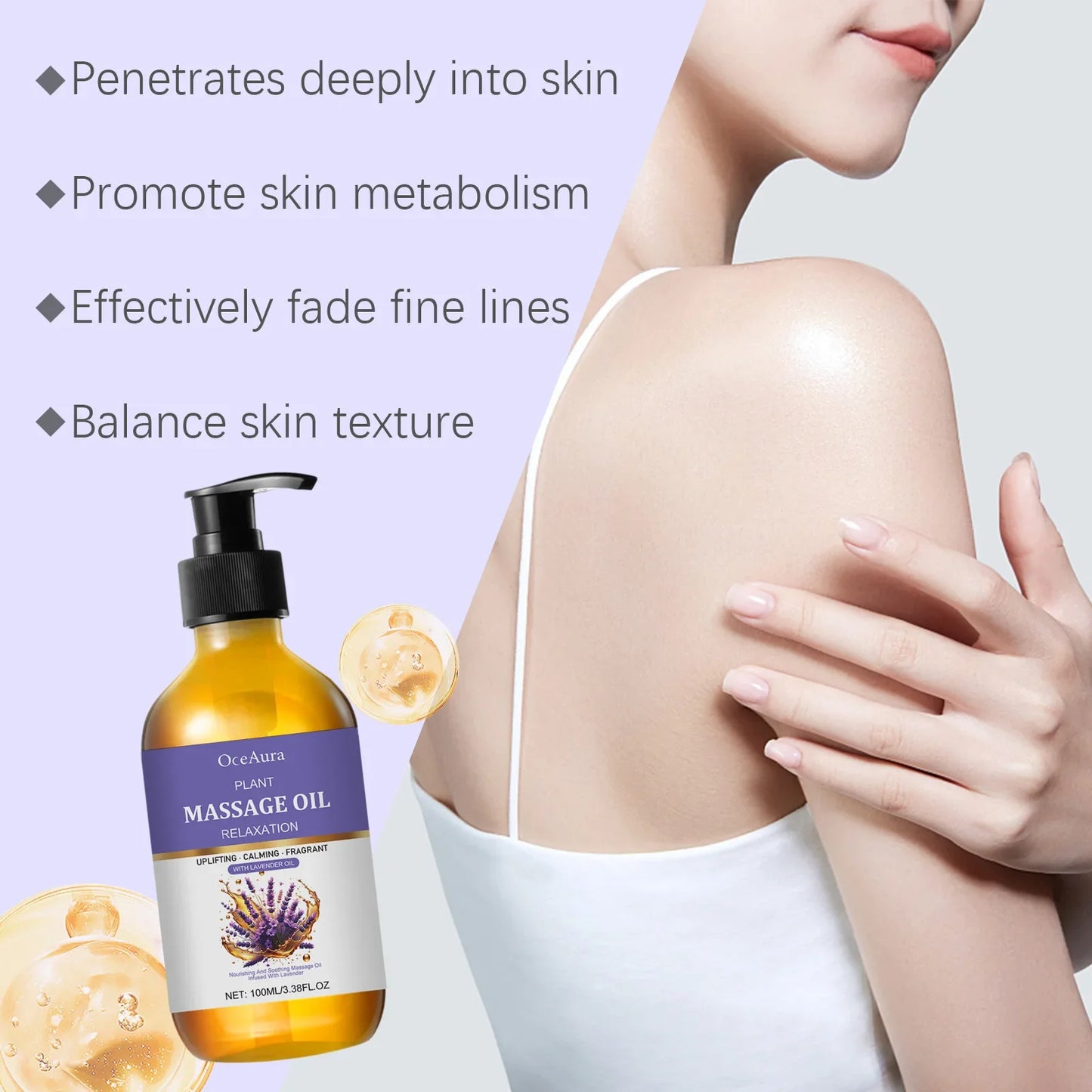 Lavender Essential Oil – Calming 60ml Massage & Sleep Essence | Naturally You Balance