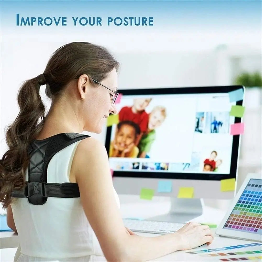 Adjustable Posture Corrector Belt – Upper Back, Spine & Neck Support for Home, Work & Sport | Naturally You Balance