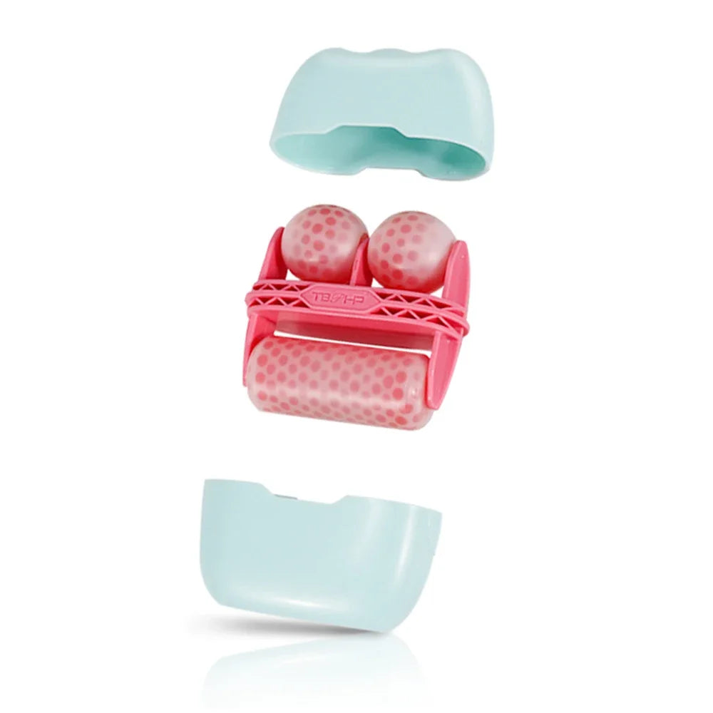 Cool Facial Ice Roller – Dual Massage Tool for Puffiness, Tightening & Face Lift | Naturally You Balance