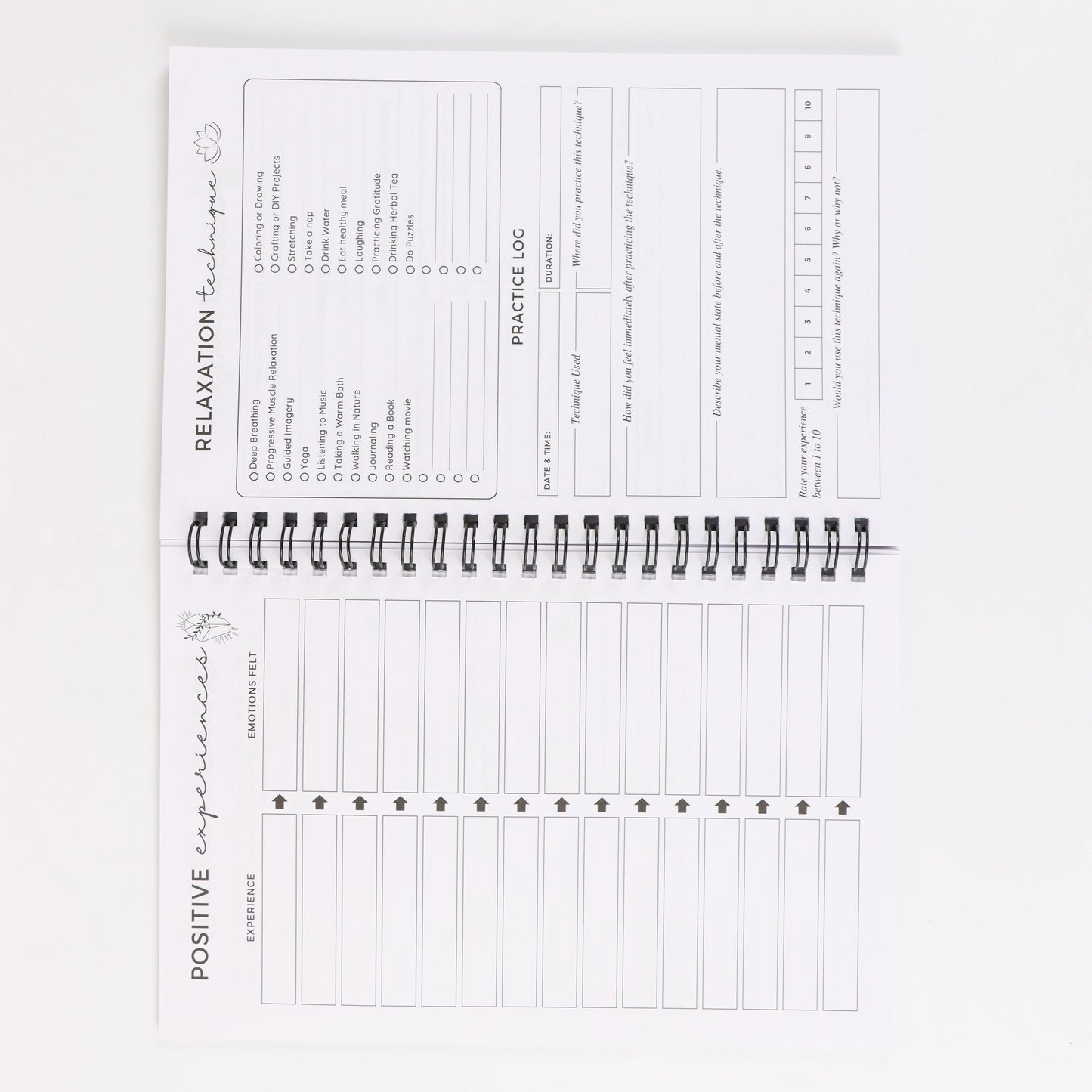 A5 Daily Mental Health Journal – Self-Care Workbook with Mood Tracker, Relaxation & Reflection Tools | Naturally You Balance