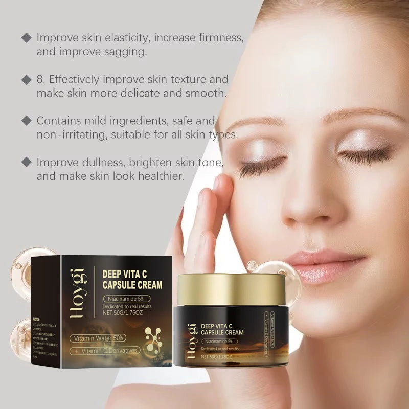 Deep Vita C Collagen Cream for Face – Vitamin C & Niacinamide Moisturizer