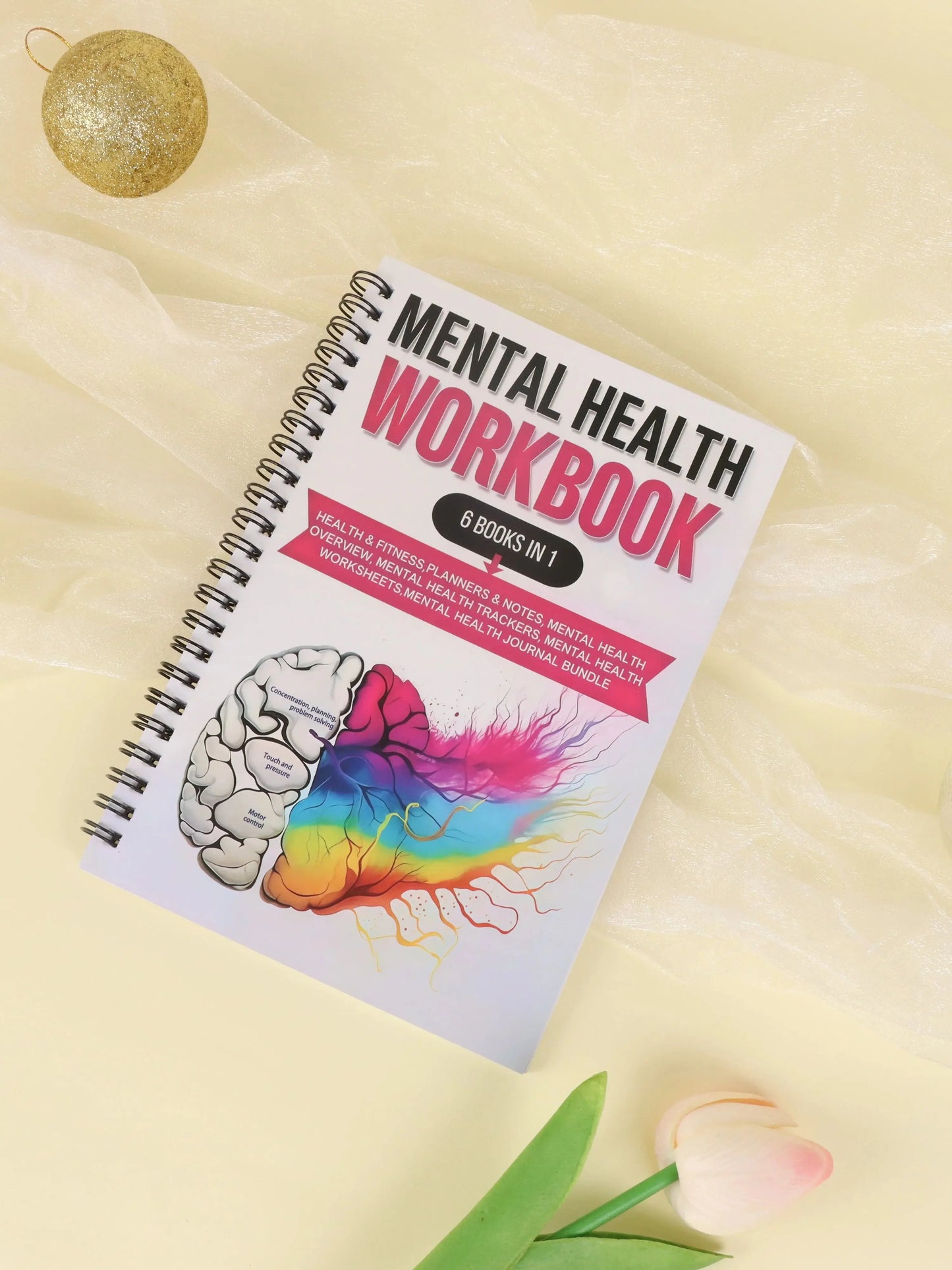 A5 Daily Mental Health Journal – Self-Care Workbook with Mood Tracker, Relaxation & Reflection Tools | Naturally You Balance