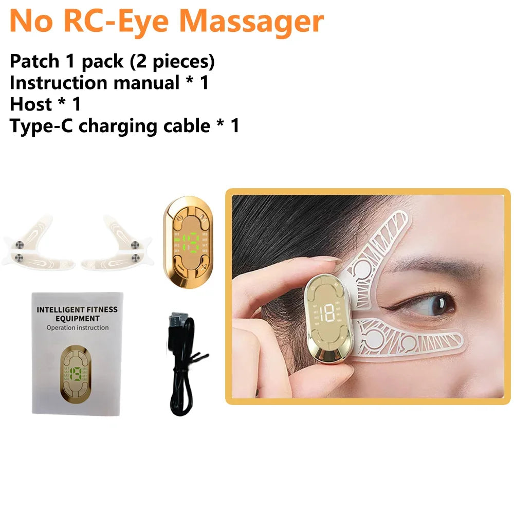 EMS Eye Massager – Microcurrent Beauty Tool for Dark Circles, Skin Tightening & Under-Eye Lift | Naturally You Balance