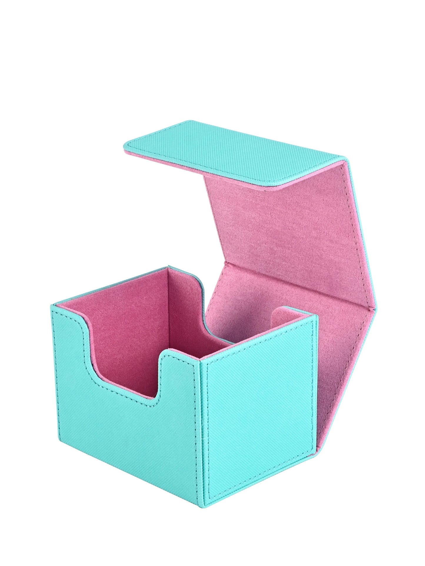 Card Deck Box – PU Leather Storage Case for 100 Sleeved TCG Cards