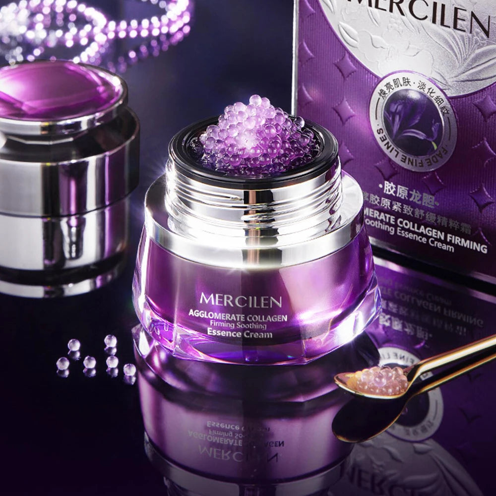 Gentian Root Collagen Essence Cream – Firming & Soothing Face Moisturizer