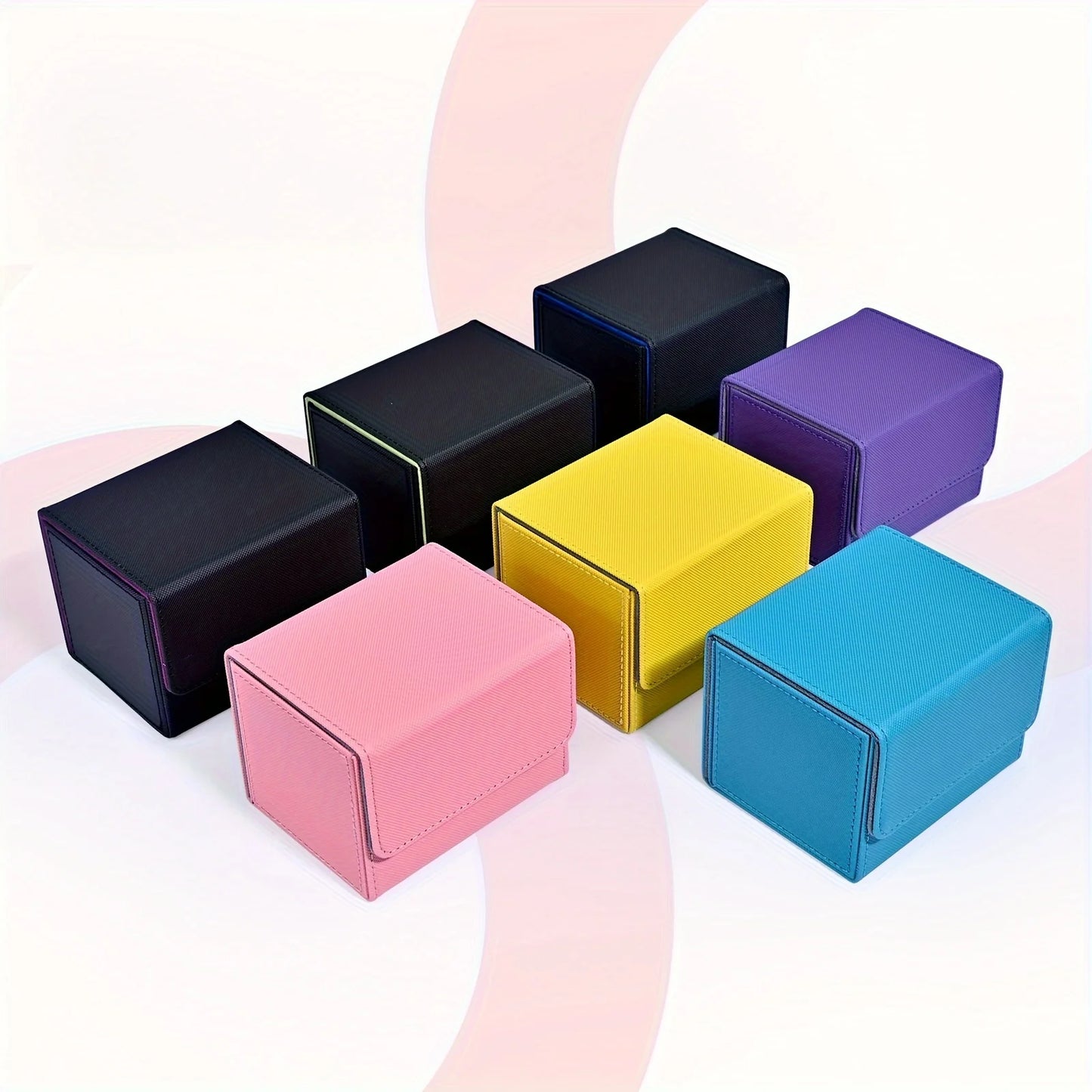 PU Leather Card Deck Box – Magnetic Storage Case for 100 Sleeved Trading Cards (TCG/CCG) | Naturally You Balance