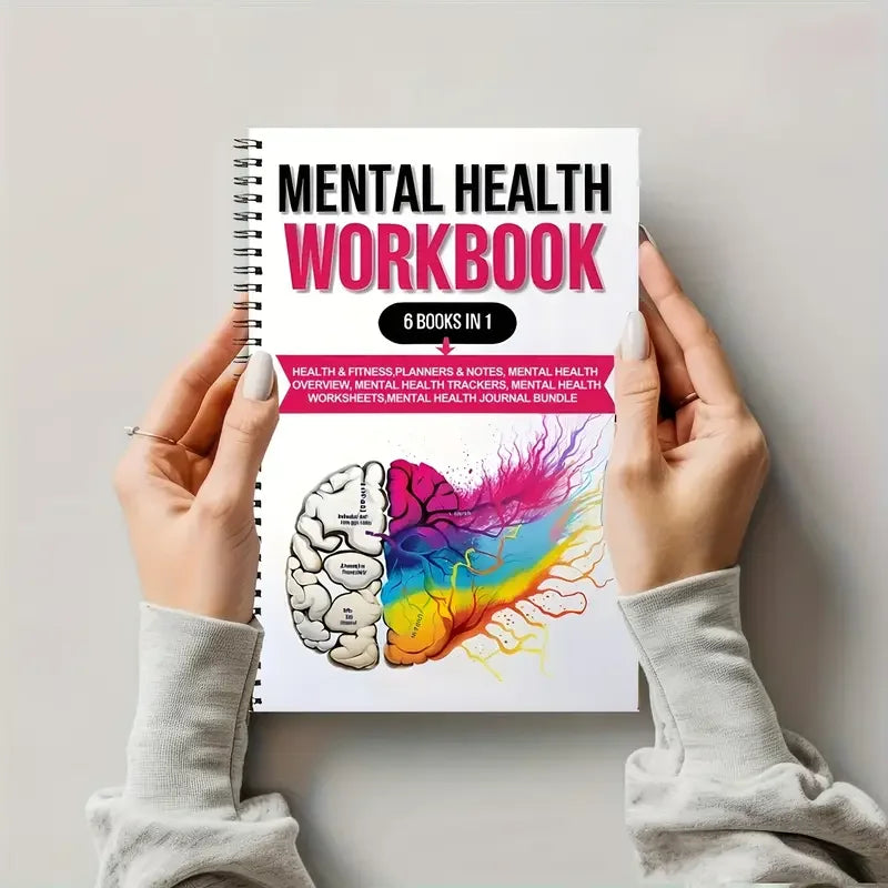 A5 Daily Mental Health Journal – Self-Care Workbook with Mood Tracker, Relaxation & Reflection Tools | Naturally You Balance