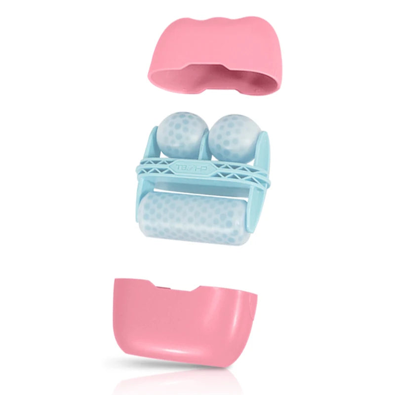 Cool Facial Ice Roller – Dual Massage Tool for Puffiness, Tightening & Face Lift | Naturally You Balance