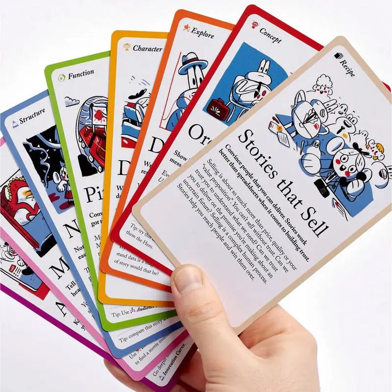 Storyteller Tactics Card Deck – 54 Influence & Persuasion Strategy Cards in Carrying Case | Naturally You Balance