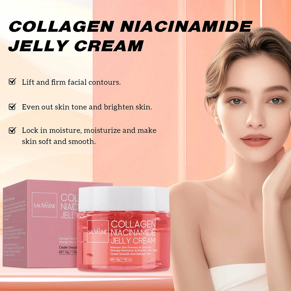 Collagen Jelly Cream with Niacinamide – 24h Glow & Skin Barrier Repair