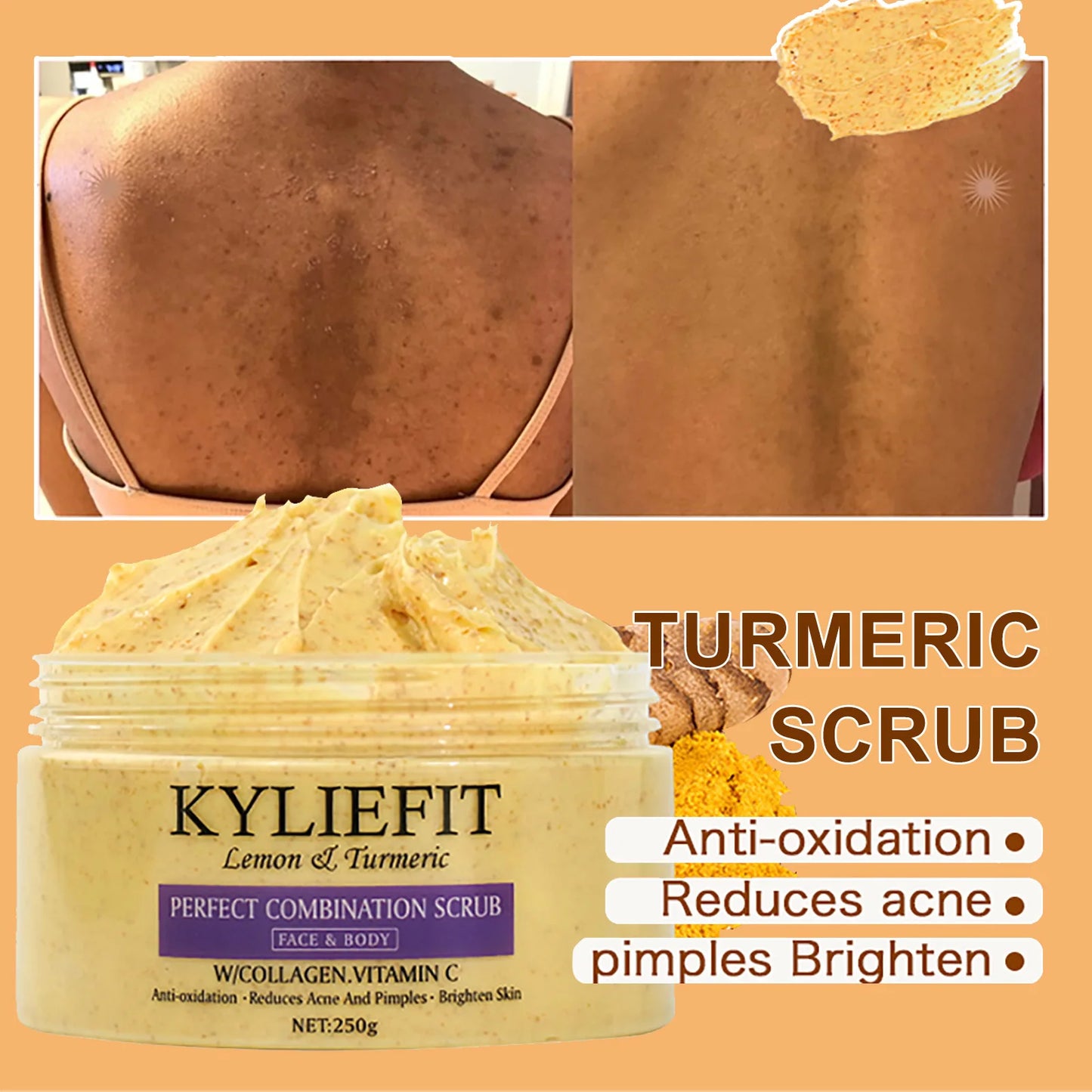 Organic Turmeric Skin Care Kit – Brightening, Hydrating, Exfoliating & Even Tone Solution | Naturally You Balance