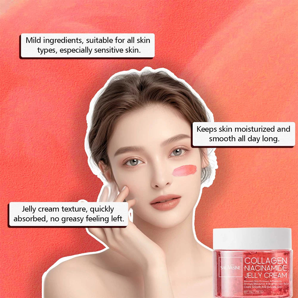 Collagen Jelly Cream with Niacinamide – 24h Glow & Skin Barrier Repair