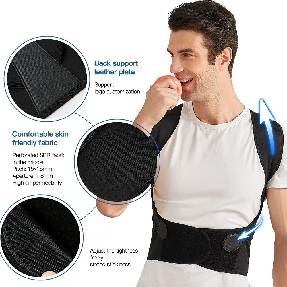 Adjustable Back Posture Corrector – Full Support for Upper & Lower Back Pain | Naturally You Balance