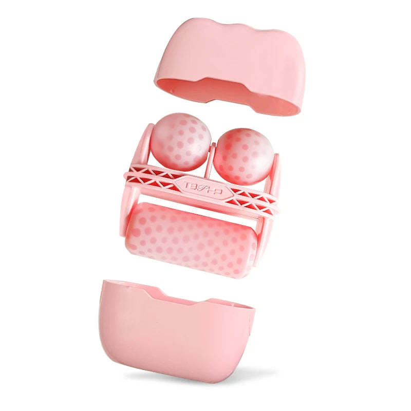 Cool Facial Ice Roller – Dual Massage Tool for Puffiness, Tightening & Face Lift | Naturally You Balance