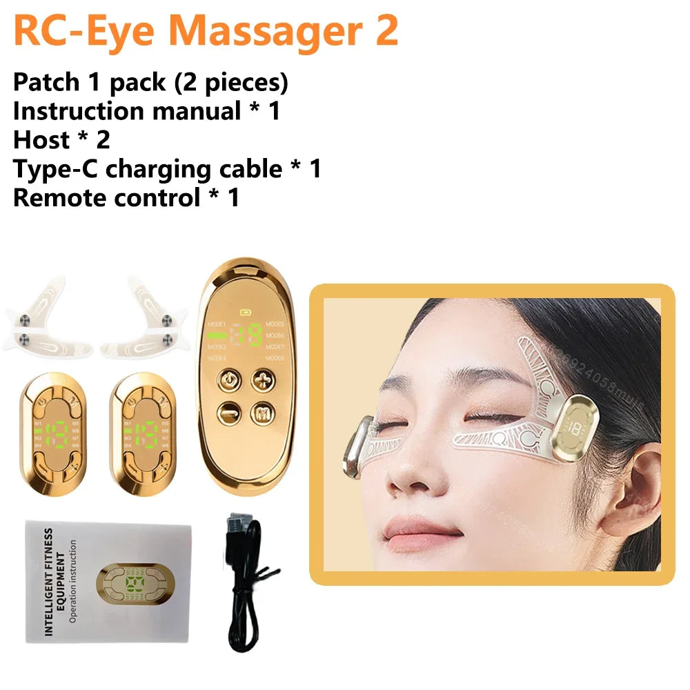 EMS Eye Massager – Microcurrent Beauty Tool for Dark Circles, Skin Tightening & Under-Eye Lift | Naturally You Balance