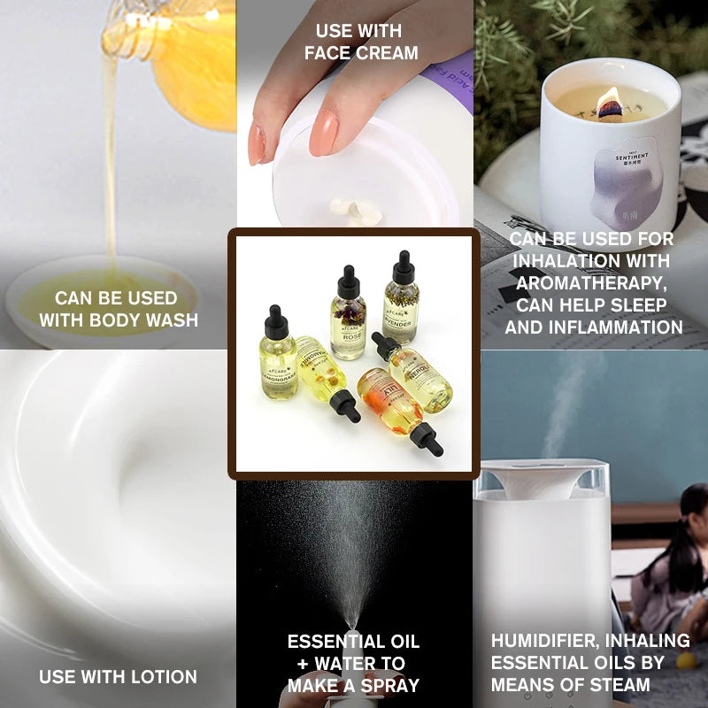 AFCARE Essential Oil – 60ml Lavender, Tea Tree & Rosemary Blend for Massage, Diffuser & Skincare