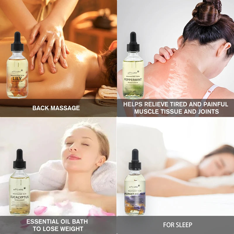 AFCARE Essential Oil – 60ml Lavender, Tea Tree & Rosemary Blend for Massage, Diffuser & Skincare