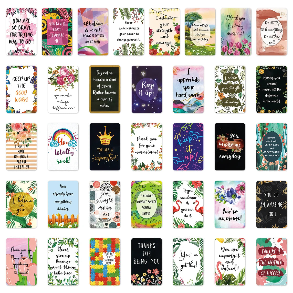 72 Affirmation Cards – Inspirational Daily Notes for Women, Men & Kids, Ideal for Lunchboxes, Journals & Gifts | Naturally You Balance