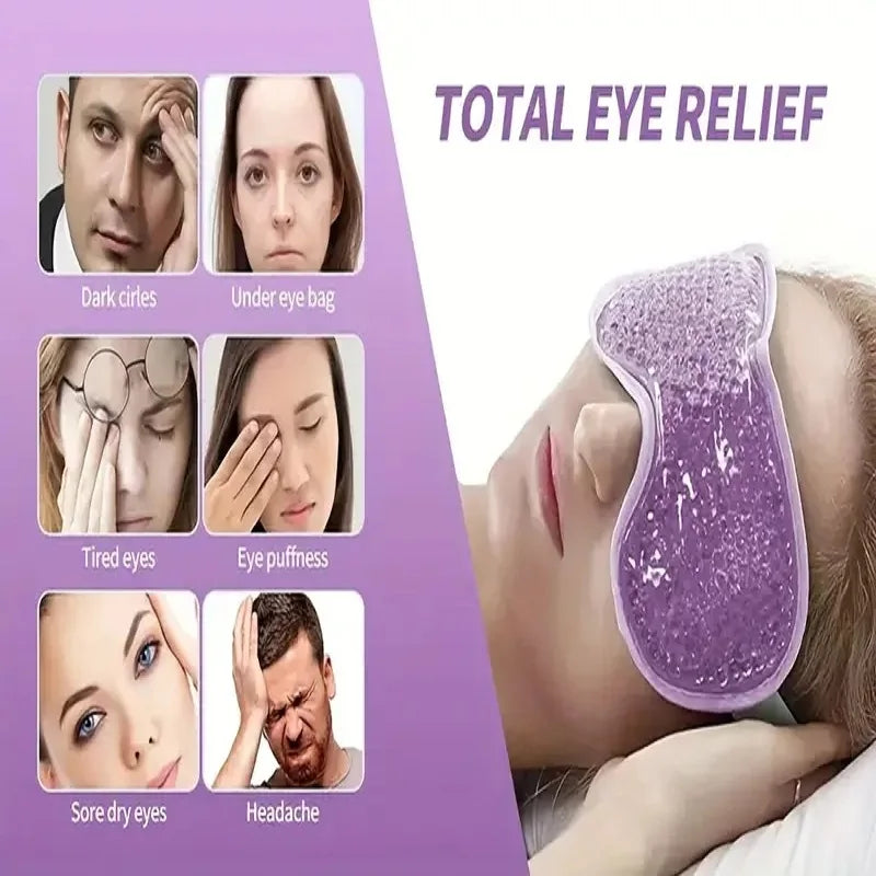 Reusable Cooling Eye Mask – Cold Gel Therapy for Puffy Eyes, Migraines & Eye Strain Relief | Naturally You Balance