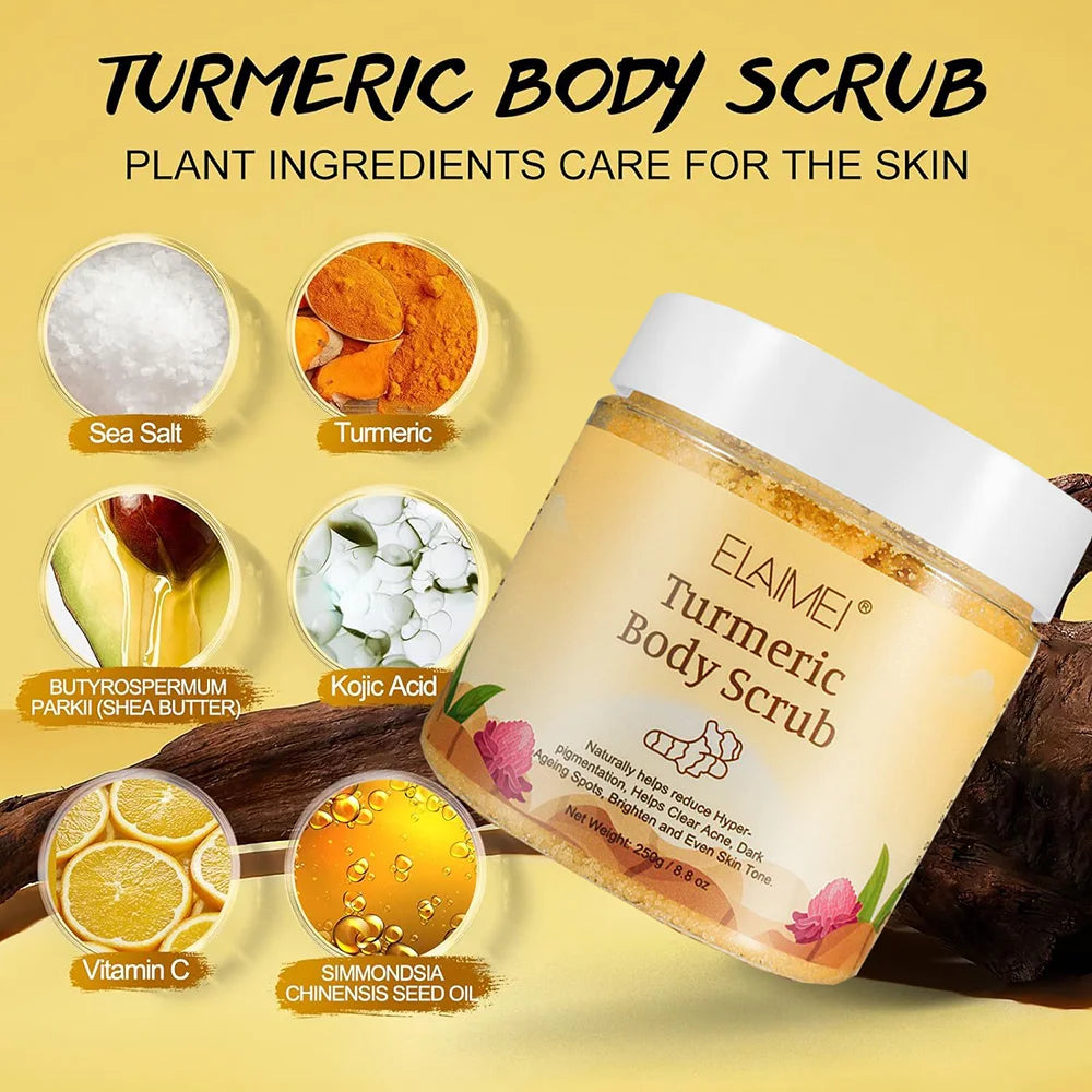 Matcha & Turmeric Body Scrub – Brightening & Acne-Fighting Natural Exfoliator | Naturally You Balance