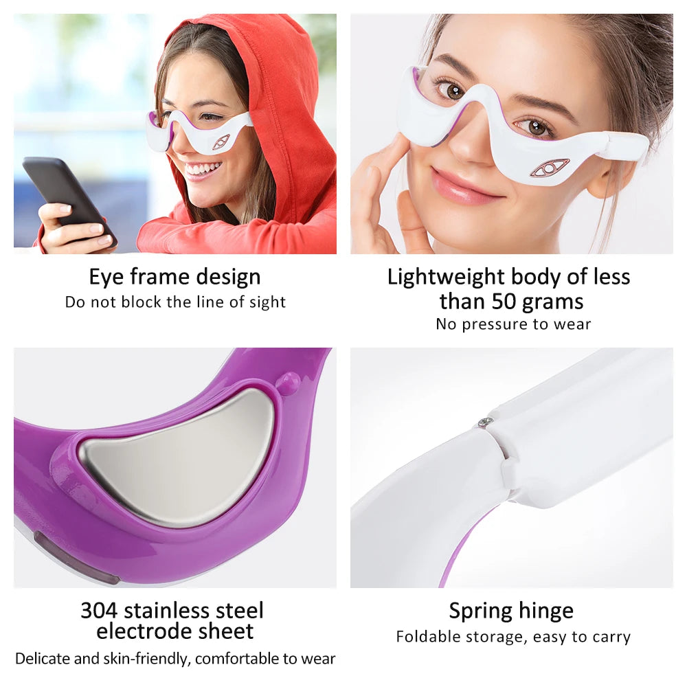 Infrared Heat Eye Massager for Reducing Eye Bags, Dark Circles & Skin Tightening