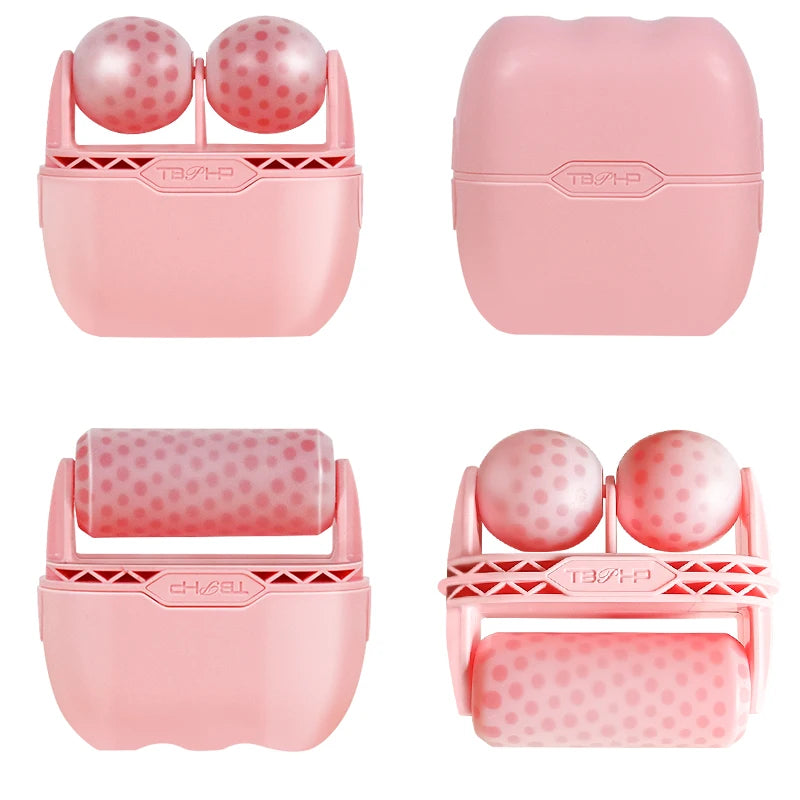 Cool Facial Ice Roller – Dual Massage Tool for Puffiness, Tightening & Face Lift | Naturally You Balance